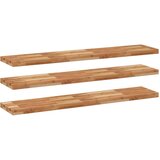  Plutajuće police 3kom s uljnim premazom 160x30x4cm drvo bagrema - Uljni premaz 160 x 30 x 4 cm 3 1 | shoptok.hr