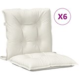  Jastuci za stolice 6 kom prošarano krem 100x50x7 cm tkanina | Eponuda.ba