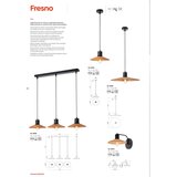  Redo 01-4054 - Visilica na sajli FRESNO 1xE27/42W/230V prečnik 24 cm | Eponuda.com