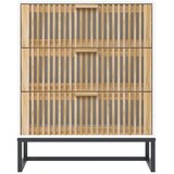 vidaXL Komoda bela 60x30x75 cm inženirski les | Shoptok.si