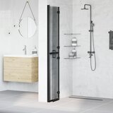  Walk-In zid za tuširanje Crna 70 x 6,5 x 190 cm | shoptok.hr