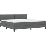  Krevet s opruga kutije Tamno siva 200 x 200 cm tkanina | shoptok.hr