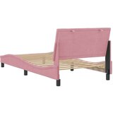  Okvir za krevet s uzglavljem ružičasti 100x200 cm baršunasti | shoptok.hr
