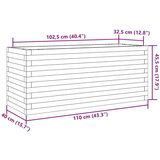  Vrtna sadilica 110x40x45 5 cm od masivne borovine | shoptok.hr