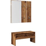 vidaXL Set pohištva za hodnike iz starega lesa iz inženirskega lesa | Shoptok.si