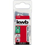 KWB bit T20 25mm Ind. Čelik - 10 kom Torx 1/4