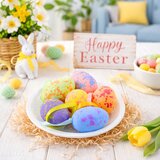  Easter Decorations Eggs With Loop Pendant Colorful 6pcs | shoptok.hr