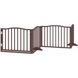 vidaXL Vrata za pse s vratašcima 4 panela sklopiva 320 cm drvo topole | shoptok.hr