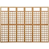vidaXL Sobna pregrada / rešetka sa 6 panela od jelovine 242,5x180 cm | shoptok.hr
