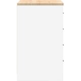  Garažni ormar za odlaganje bijeli 60x51x85 cm masivne borovine | shoptok.hr