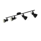 Eglo LED stropna svetilka Eglo Seras 2 (4 x 3,3 W, 77 cm, GU10, 3000 K, črna) | Shoptok.si