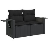  13-dijelni set vrtnih sofa s jastucima poliratan crni | shoptok.hr