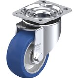 Blickle Vrtljivo kolo iz jeklene pločevine LK-ALBS, kolo s Ø 100 mm, nosilnost 320 kg, mere ploščice 100 x 85 mm | Shoptok.si