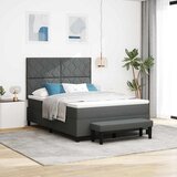  Krevet s opruga kutije Tamno siva 140 x 190 cm tkanina | shoptok.hr