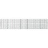  Gabion s žicom debljine 3,5 mm i mrežom 5x10 cm 700x20x150 cm Slike