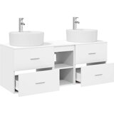  Set ormarića za kupaonicu 3 kom. Bijela 49,5 x 44,5 x 65 cm | shoptok.hr