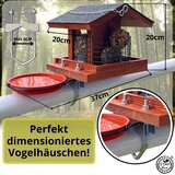 STAFECO lesena hišica za hranjenje ptic 25×20×20cm | Shoptok.si