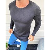 DStreet Sweter męski wkładany przez głowę antracytowy Cene