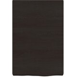  Zidna polica tamnosmeđa 40x60x(2-6) cm od obrađene hrastovine | shoptok.hr