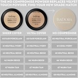IsaDora The No Compromise Matte Longwear Powder kompaktni puder s mat učinkom nijansa 66 Warm Beige 8 g | shoptok.hr