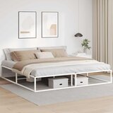  Okvir kreveta s uzglavljem bez madraca bijeli 200x200 cm | shoptok.hr
