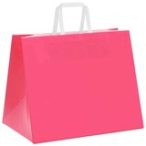  Papirnate vrećice 250 kom s ručkama ružičaste 32x22x24 cm | shoptok.hr