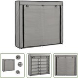 The Living Store Omarica za čevlje s pokrivalom blago 115x28x110 cm siva - Omarica Za Čevlje, (21744610) | Shoptok.si