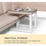 Blumfeldt Havanna Pavillon & Lounge-Set, 270x230x270cm, 4 dvojni sedeži, bela - | Shoptok.si