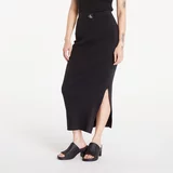 Calvin Klein Krilo Jeans Soft Ribbed Lyocell Maxi Skirt Black S