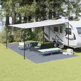  Teppi za šator Plava i siva 800 x 400 cm Polietilen | shoptok.hr