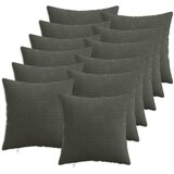  Presvlaka za jastuk 12 pcs HEERLEN Antracit 45 x 45 cm Kord | shoptok.hr
