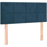 Box spring krevet s madracem tamnoplavi 100x200 cm baršunasti | shoptok.hr