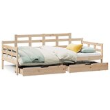  Dnevni krevet s ladicama bez madraca 90 x 190 cm masivno drvo | shoptok.hr