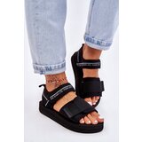 Big Star Women's Velcro Sandals LL274784 Black Cene