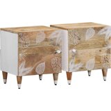 vidaXL Noćni ormarići 2 kom 40x33,5x46 cm Puno drvo Mango | shoptok.hr
