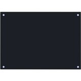 vidaXL kuhinjska zaštita od prskanja crna 70 x 50 cm kaljeno staklo | shoptok.hr