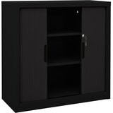Ormarić s kliznim vratima crni 90 x 40 x 90 cm čelični | shoptok.hr