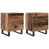  Noćni ormar 2 pcs Stari drvo i crna 40 x 35 x 47,5 cm | shoptok.hr