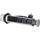 Orno Podaljšek s 3 x Schuko vtičnicami + 2 x USB, vgradni - OR-AE-1349(GS) | Shoptok.si