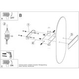  Stenska svetilka SALIA, (21347381) | Shoptok.si