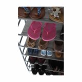 Kondela 10-vrstna omara za čevlje, siva, FILOU | Shoptok.si