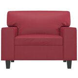  Fotelja crvena boja vina 60 cm od umjetne kože | shoptok.hr
