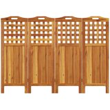 Sobna pregrada s 4 panela 162x2x115 cm masivno bagremovo drvo | Eponuda.ba