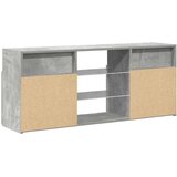TV ormarić s LED svjetlima siva boja betona 120 x 30 x 50 cm | shoptok.hr