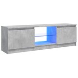 TV ormarić s LED svjetlima siva boja betona 120 x 30 x 36 cm | shoptok.hr