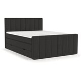 Maison de Rêve Črna boxspring postelja s prostorom za shranjevanje 180x200 cm Ruby – Cene