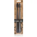 Natural Family CO. twin Pack Bio Toothbrush - Pirate Black & Monsoon Mist