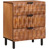  Noćni ormar s ladicama Smeđa 50 x 33 x 62 cm Čvrsto drvo manga | shoptok.hr