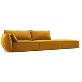Mazzini Sofas Gorčično rumena žametna sedežna garnitura levi kot 264 cm Vanda – | Shoptok.si