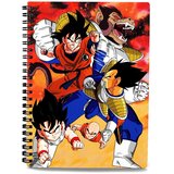 Dragon Ball Bilježnica A4 Z Goku vs Vegeta - 3D efekt | shoptok.hr